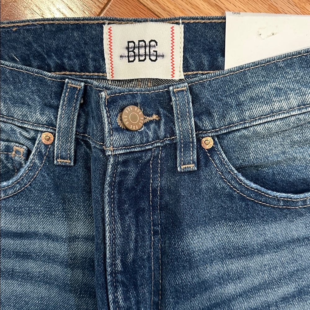 Urban Outfitters BDG Classic Blue Women's Cowboy Jeans 100% Cotton NWT 27/4 - Picture 4 of 7